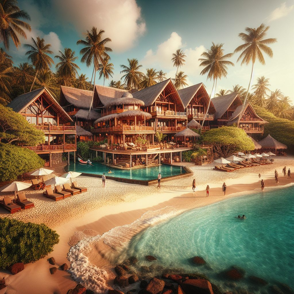 Seraphine Resorts With Natural Texture and Grand Beachfront Ease